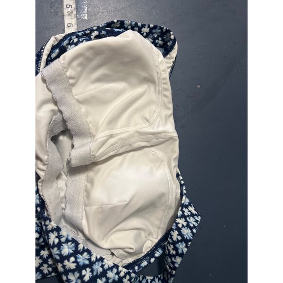 Lands End Womens Floral One-Piece Swimsuit Size 12 Mastectomy Beach Vacation - Picture 9 of 11